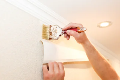 Pose de papier peint à Roppe — revêtements muraux et toiles de verre